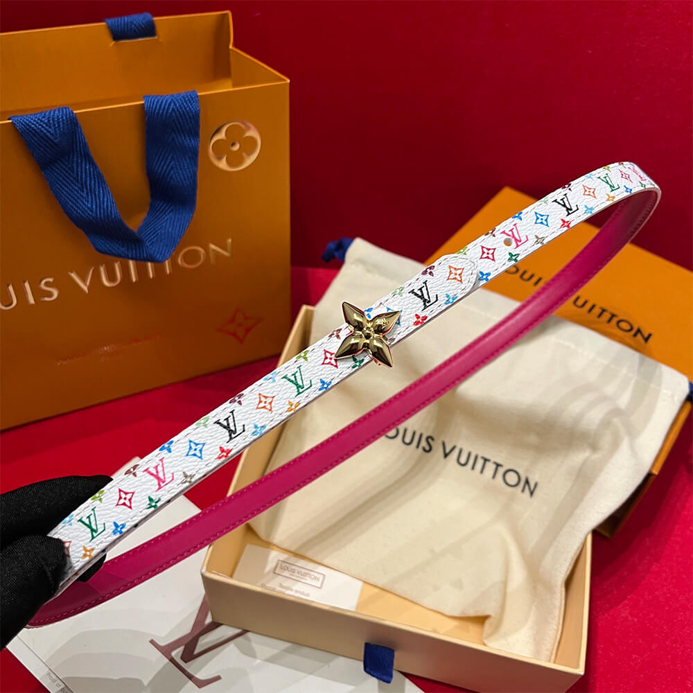 LV x TM Mini Flowergram 15mm Reversible Belt