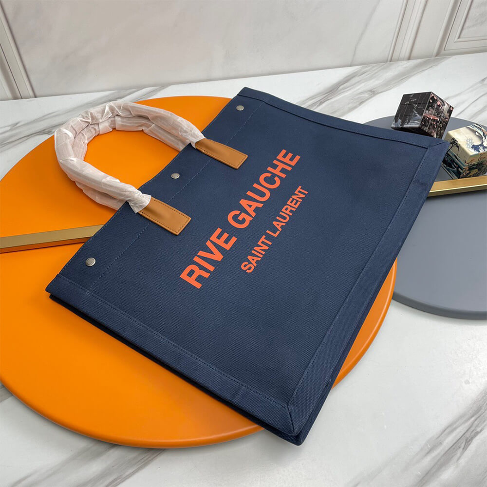 RIVE GAUCHE LARGE TOTE BAG IN CANVAS