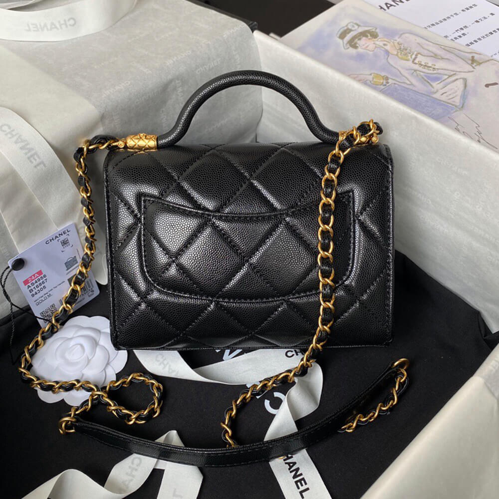 MINI FLAP BAG WITH TOP HANDLE