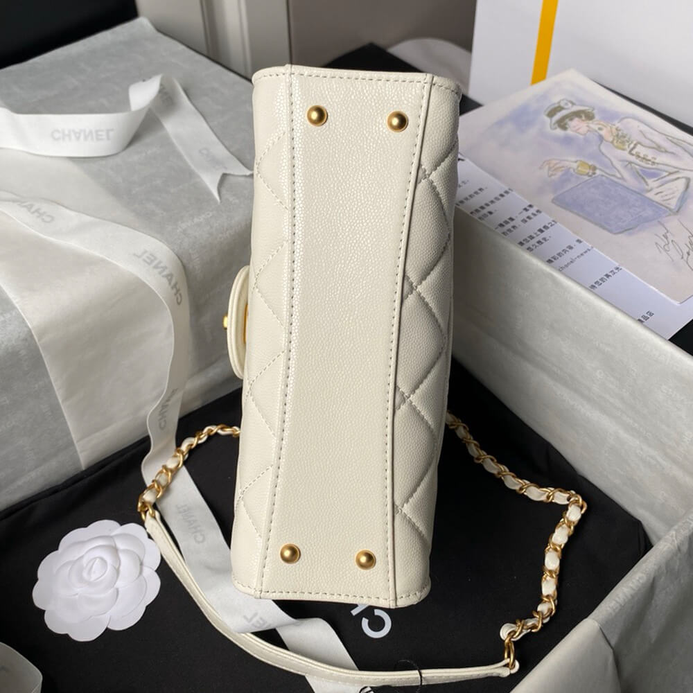 Small FLAP BAG WITH TOP HANDLE