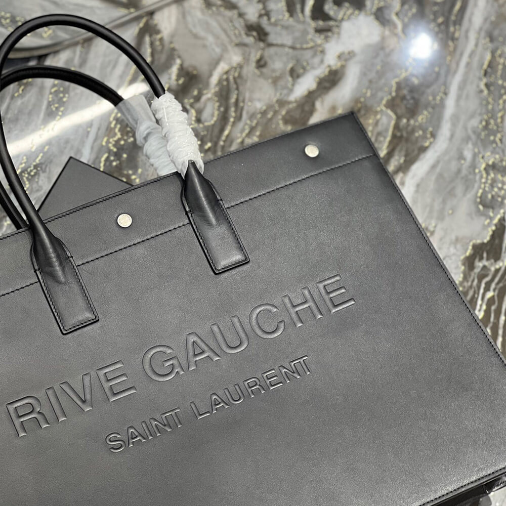 RIVE GAUCHE LARGE TOTE BAG IN SMOOTH LEATHER