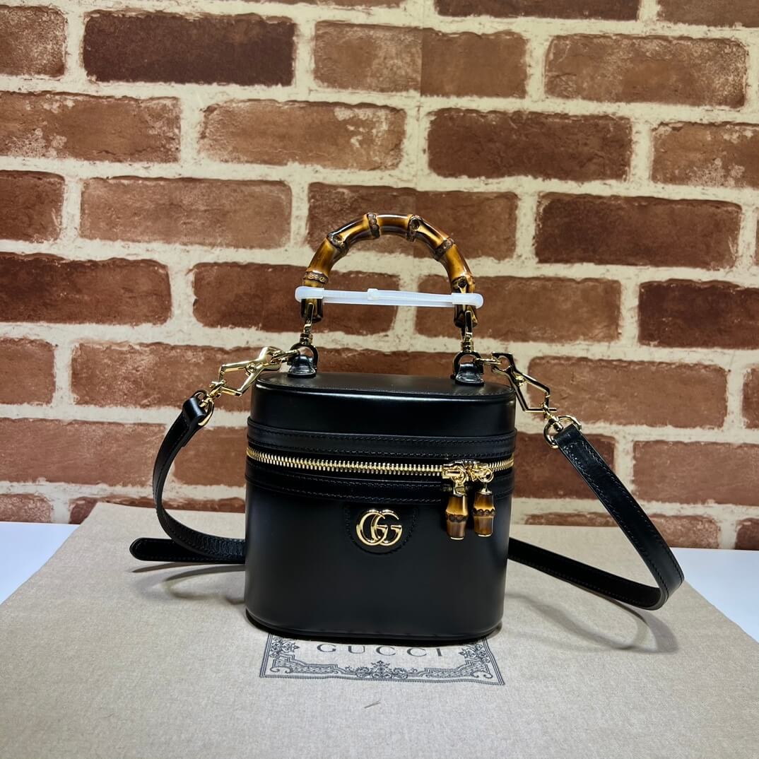 GG Mini bamboo shoulder bag