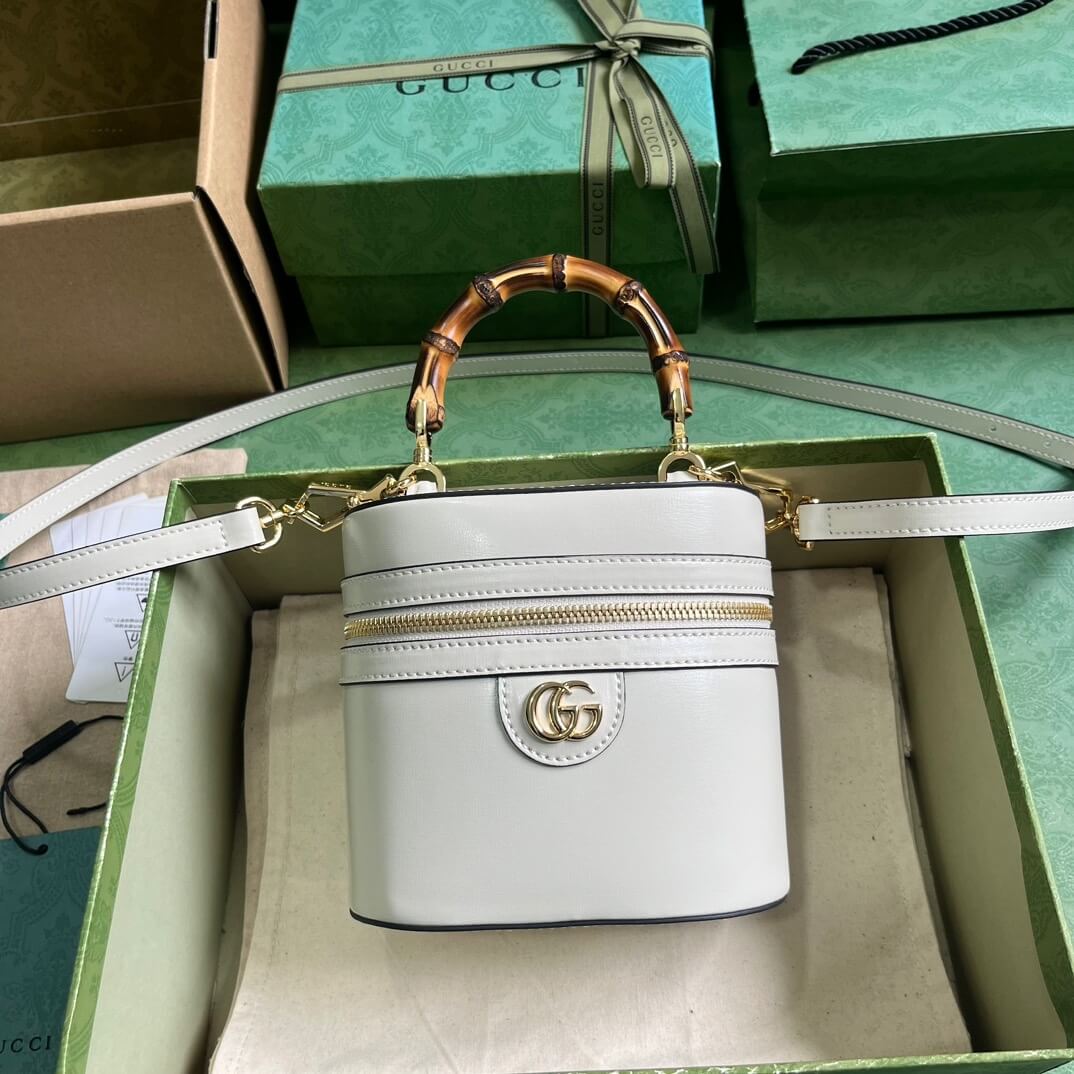 GG Mini bamboo shoulder bag