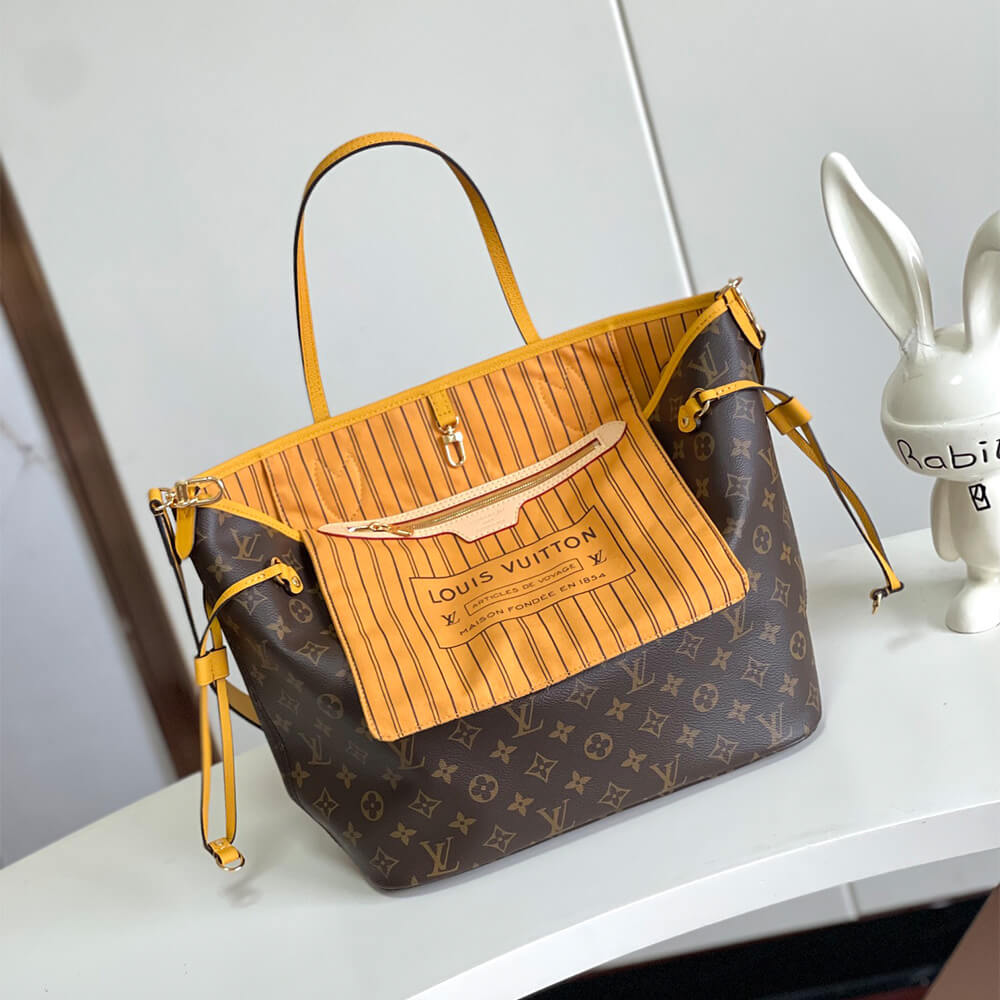 LV Neverfull Bandouliere Inside Out MM(HIGH-END GRADE)