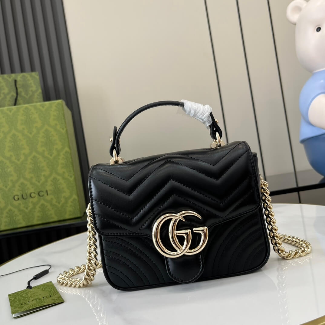 GG Marmont mini top handle bag